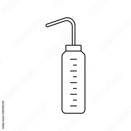 laboratory spray bottle illustration