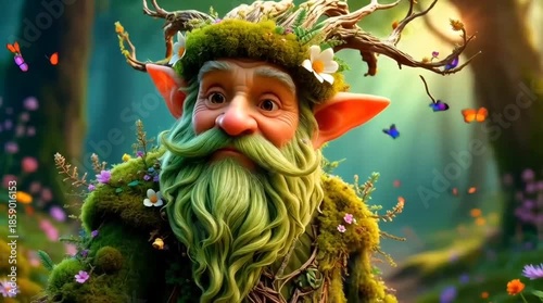 little gnome in the forest 