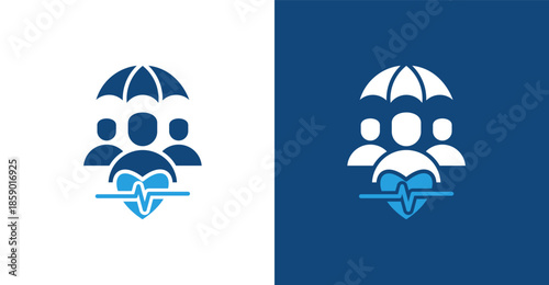 Medical Expense Glyph Duotone, with light and dark background