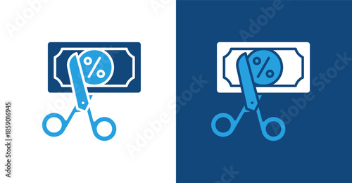 Deposit Glyph Duotone, with light and dark background