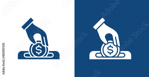 Withdrawal Glyph, with light and dark background