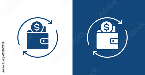 Insurance Coverage Glyph, with light and dark background