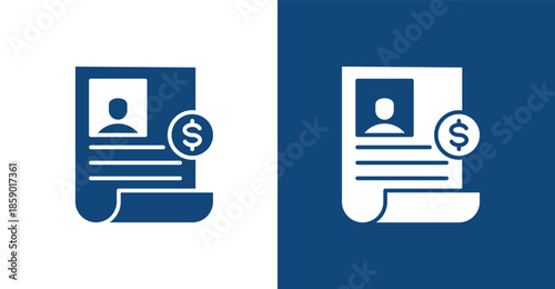 Investment Glyph, with light and dark background