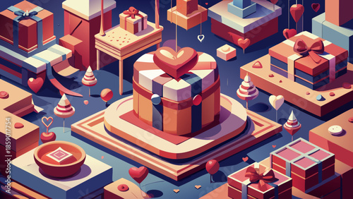 happy birthday card with birthday cake