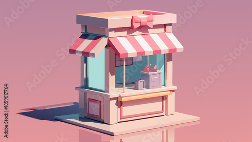 pink gift box with ribbon