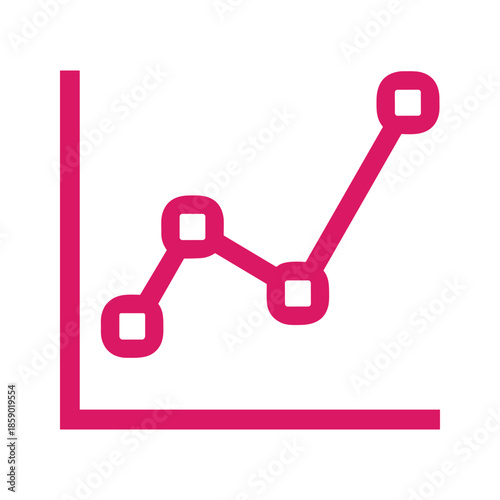Vector Line Graph Icon