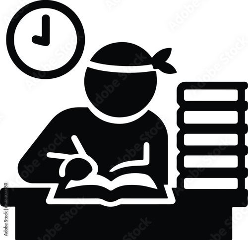 stress,pain,future,setrict parents,sleep vector icons 