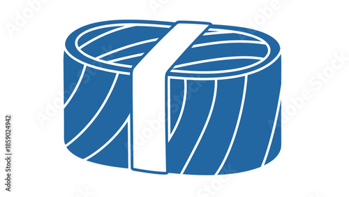 Blue Sushi Roll Icon