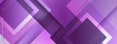 Geometric purple abstract shapes layered for a modern effect