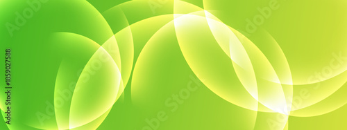 Light green and yellow overlapping glowing circles design