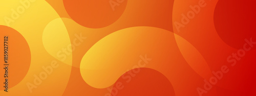 Abstract design with overlapping translucent orange shapes