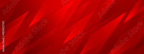 Abstract design with angled red shapes overlapping each other