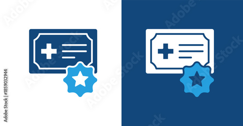 Insurance Glyph Duotone, with light and dark background