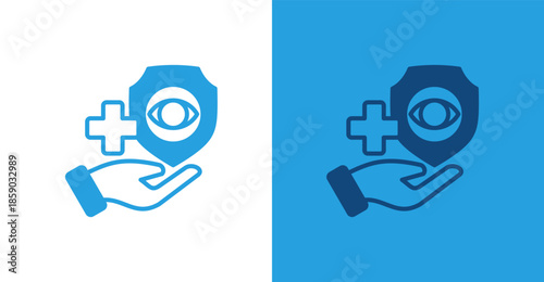 Vision Care Flat, with light and dark background