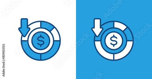 Reduce Cost Color Outline, with light and dark background