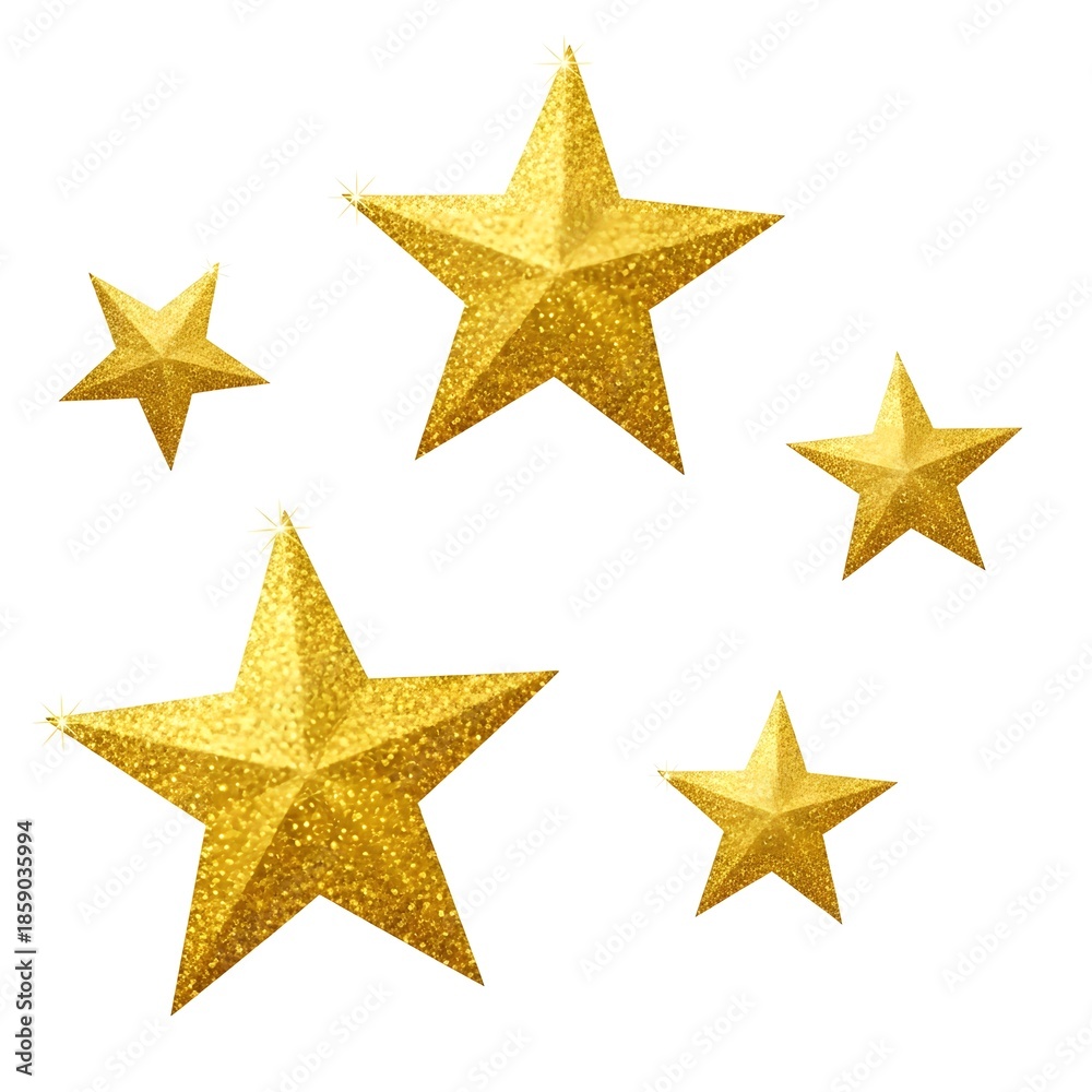 Obraz premium Golden stars shine bright in ramadan nights