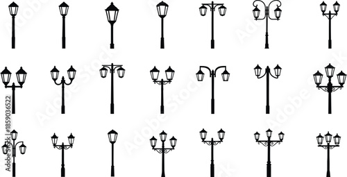 A simple black silhouette of a wooden picket fence on a white background