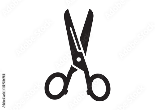 Scissors icon, Scissors silhouette vector