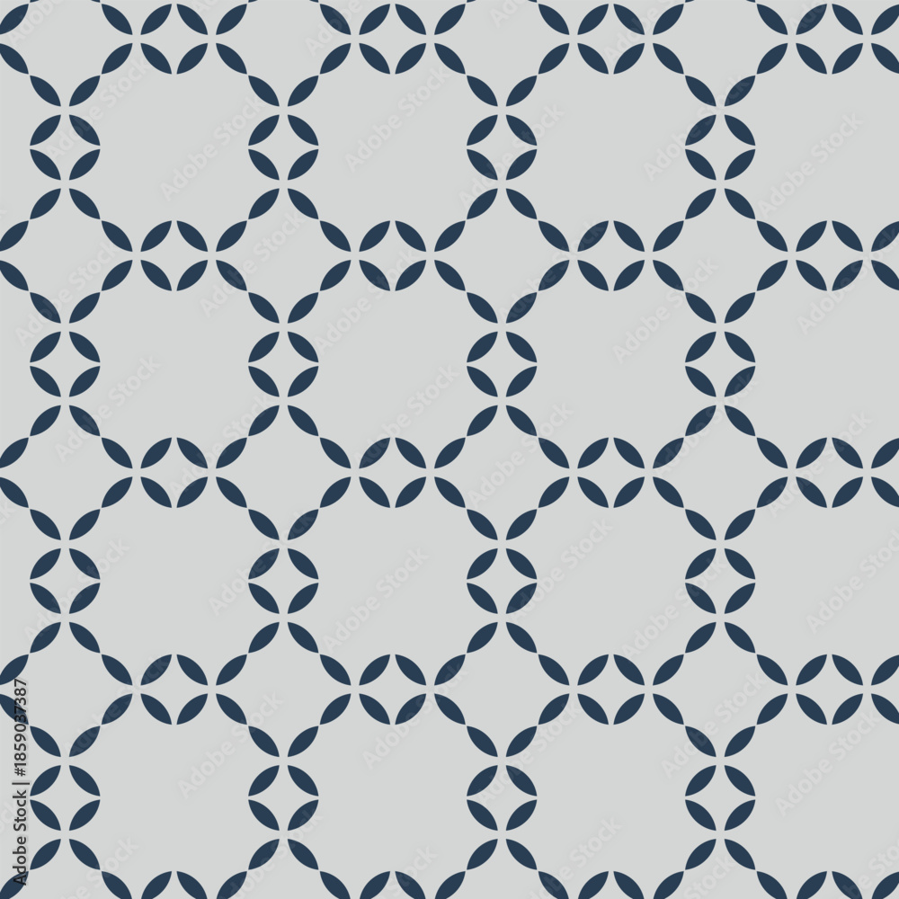 Naklejka premium Light Gray Background With Dark Blue Geometric Pattern abstract