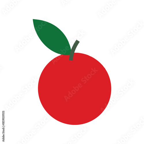 red apple vector illustration