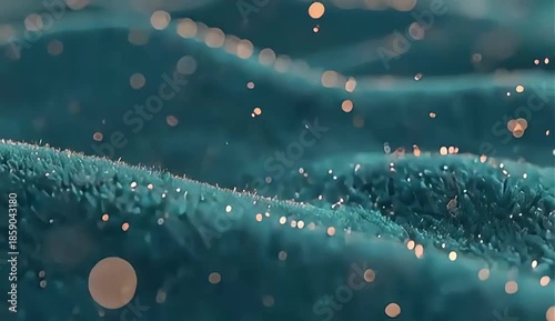 Dreamy Velour Sky Cyan Cinematic Bokeh Abstract Texture Soft Animation Background