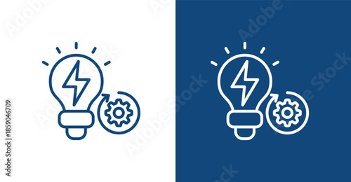 Innovation Outline, with light and dark background