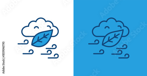 Carbon Neutral Color Outline, with light and dark background