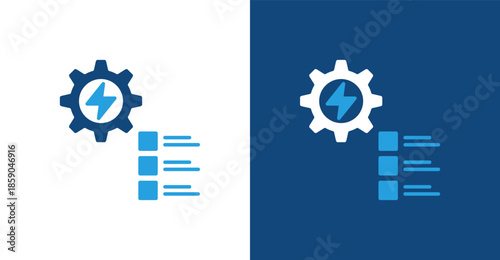 Electrification Glyph Duotone, with light and dark background