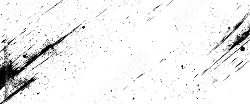 Vector new style black and white scratches scattered dust ink splatter texture scratch