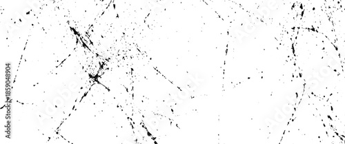 Vector black and white dirty grainy and scratches scattered grey speckles and diagonal scratch
