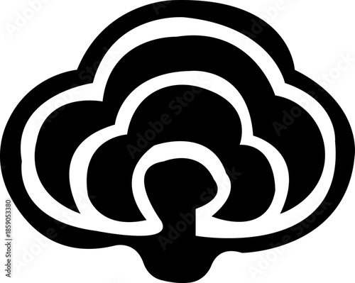 Cartoon vector mushrooms clipart, doodle icon set. Black silhouettes . Nature illustration .mushrooms line art set mushroom line art vector illustration of mushrooms vector design Mushrooms icon set B