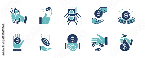 Money Bag with Calculator Vector Illustration in Flat Style Isolated on White Background for Business and Finance Management and Accounting