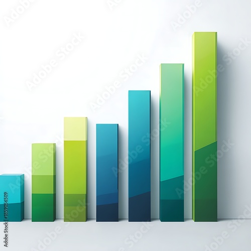 rising bar chart, business performance growth, corporate finance concept Free Download rising bar chart, business performance growth, corporate finance concept - GFXLoad