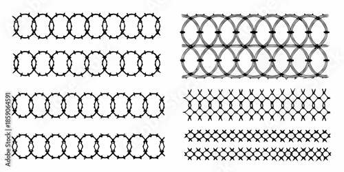Geometric patterns of interconnected circles and lines in a monochromatic design