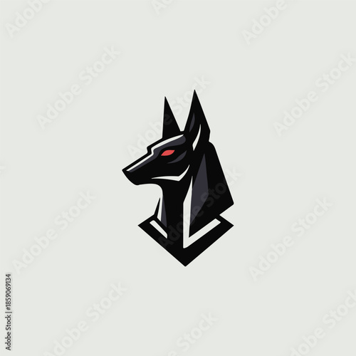 Anubis Egypt God Logo