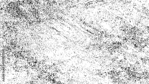 High contrast grunge vector texture with dense grain noise isolated on transparent background for retro worn vintage design elements backgrounds or creative overlays