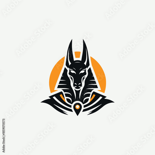 Anubis Egypt God Logo