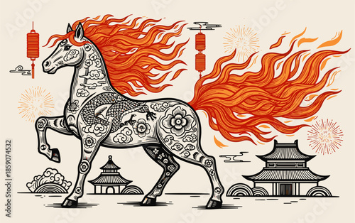 Chinese New Year. The year of the horse. The new year is 2026.