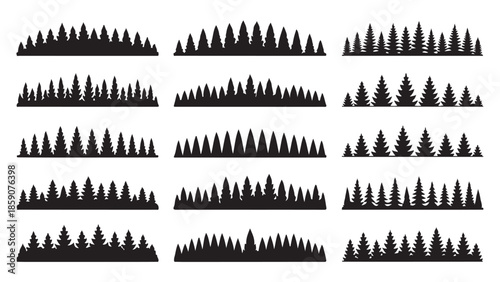 Silhouettes of couples in various intimate poses