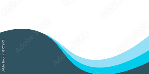 Abstract Wave Pattern in Blue Tones for Background and Design