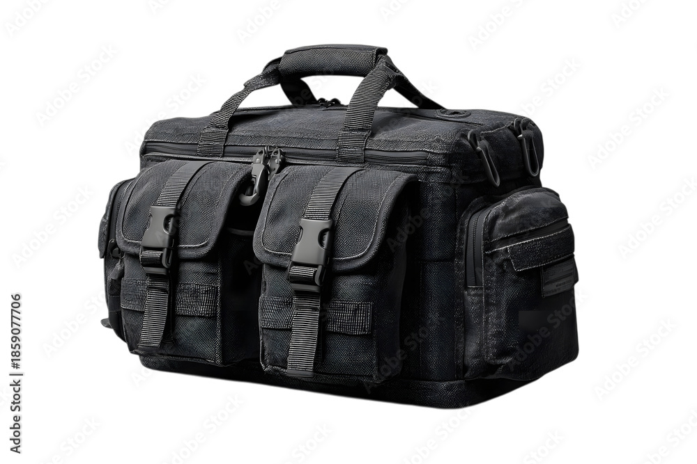 Naklejka premium black bag isolated on white background