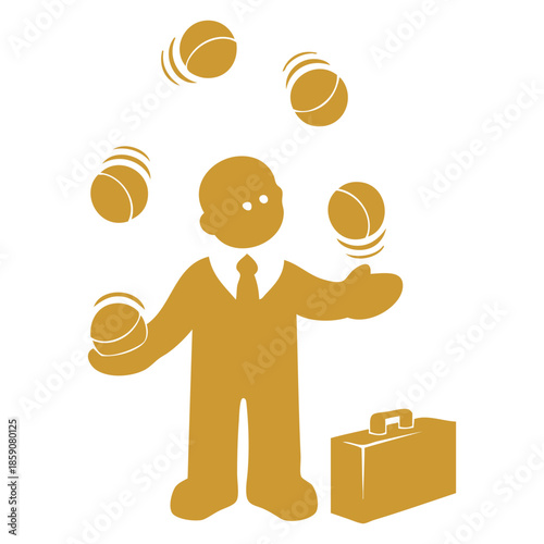 Businessman Juggling