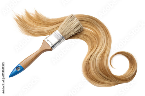 Paint brush isolated on white background