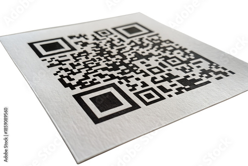 Labyrinth with QR code and puzzle piece isolated on white background
