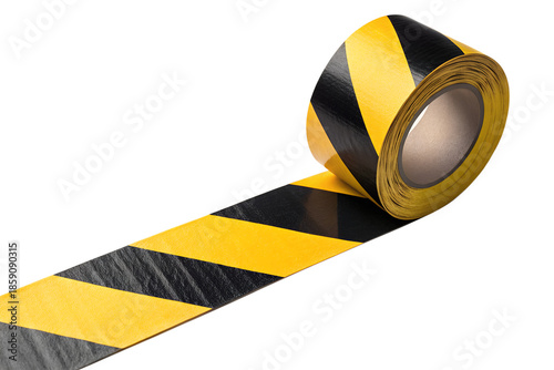 A 3d vector illustration of a roll of adhesive tape and a golden bell equipment symbol with a Jamaican flag design for business