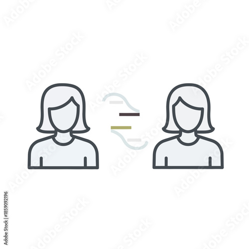 Communication and connection between two people, visualized with abstract lines indicating dialogue or interaction, symbolizing relationships and understanding