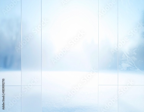 Soft Abstract Winter Blur Background with Minimal Light Texture