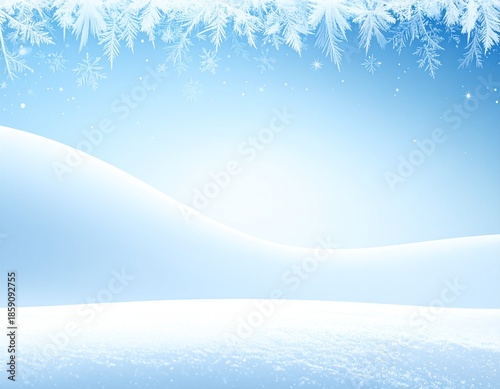 Abstract Winter Frost Gradient Background with Icy Blue Tone