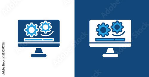 Software Glyph Duotone, with light and dark background