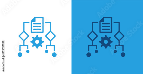 Algorithm Flat, with light and dark background